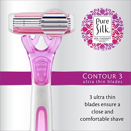 Pure Silk Pure Silk Premium Disposable Three Razor, 4 Count