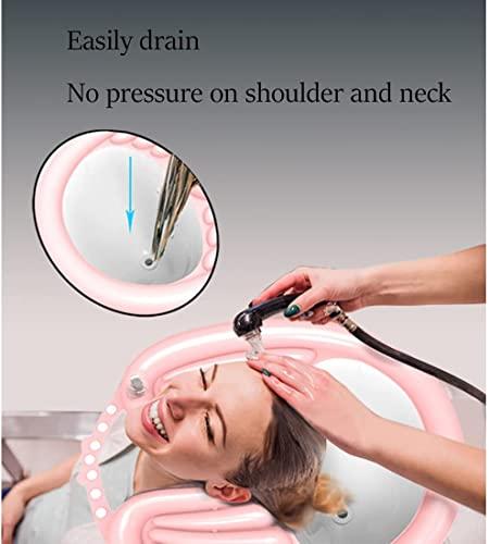 Ostin Ostin Home Shampoo Basin and Trays, Hair Washing Tray-Medical Shampoo Basin with Drain Wash Tube for The Disabled, Pregnant Women, Wash While in Wheelchair Or Chair