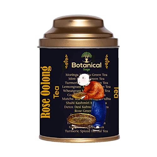 Botanical Sage Botanical Sage- Rose Oolong Tea 100g With free Tea Infuser | Himalayan Oolong tea Blended With Rose Petals & Rose Hips