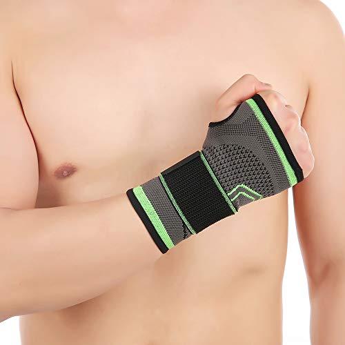 AIXING Wrist Support Sleeve Half-Finger Wrist Band Wrist Palm Support ce Wrist Sleeve for Men Women