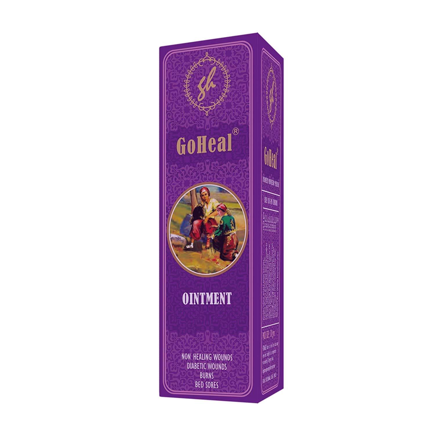 GOHEAL GoHeal Ointment For Diabetic Wounds, Burns, Non-Healing Wounds, Bedsores, Cuts And Bruises Set Of 4