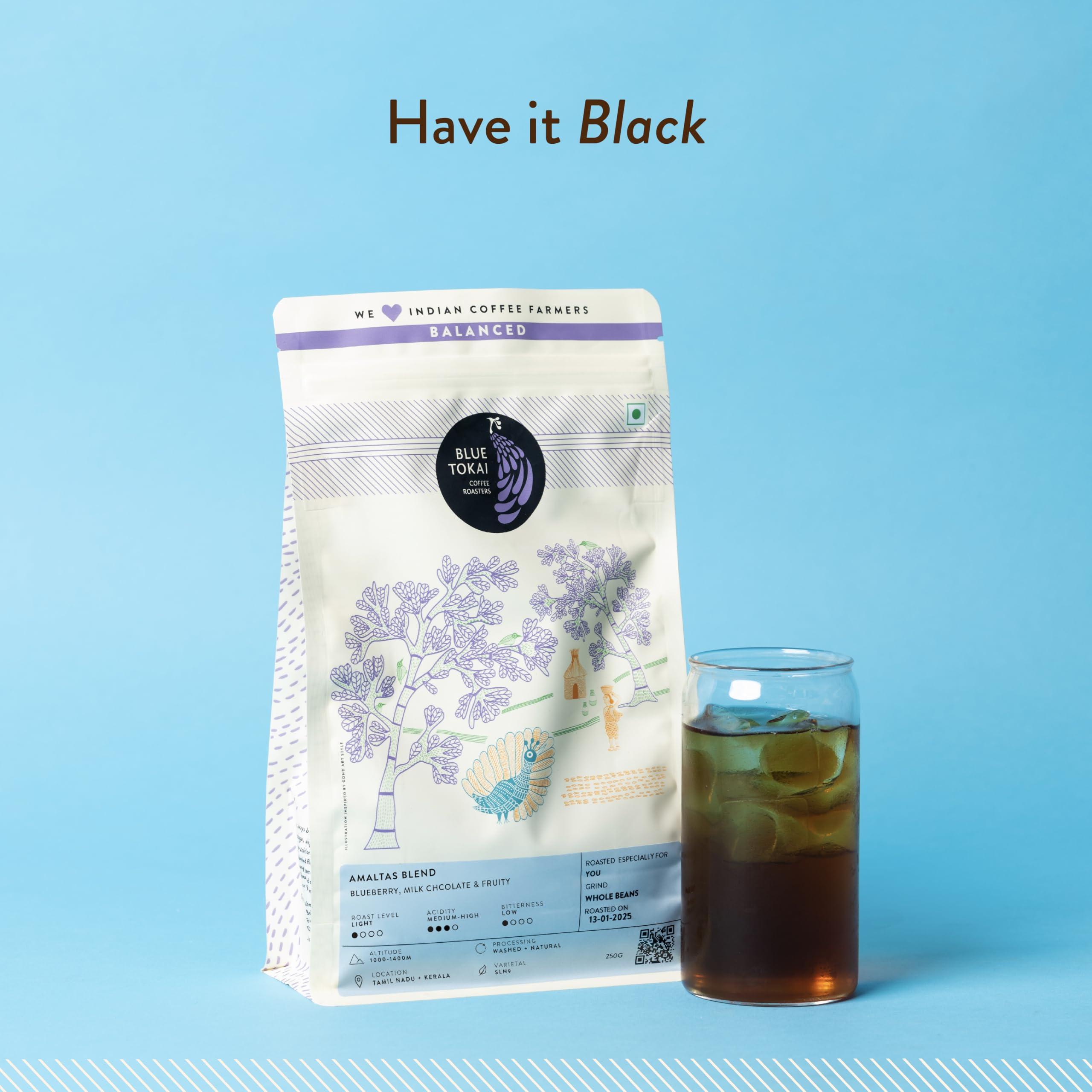 Blue Tokai Coffee Roasters Blue Tokai Coffee Roasters Cold Brew Grind - Light Roast (Commercial Espresso Grind) 1Kg | Made With 100% Specialty Grade Arabica Freshly Roasted Ground Coffee, Bag