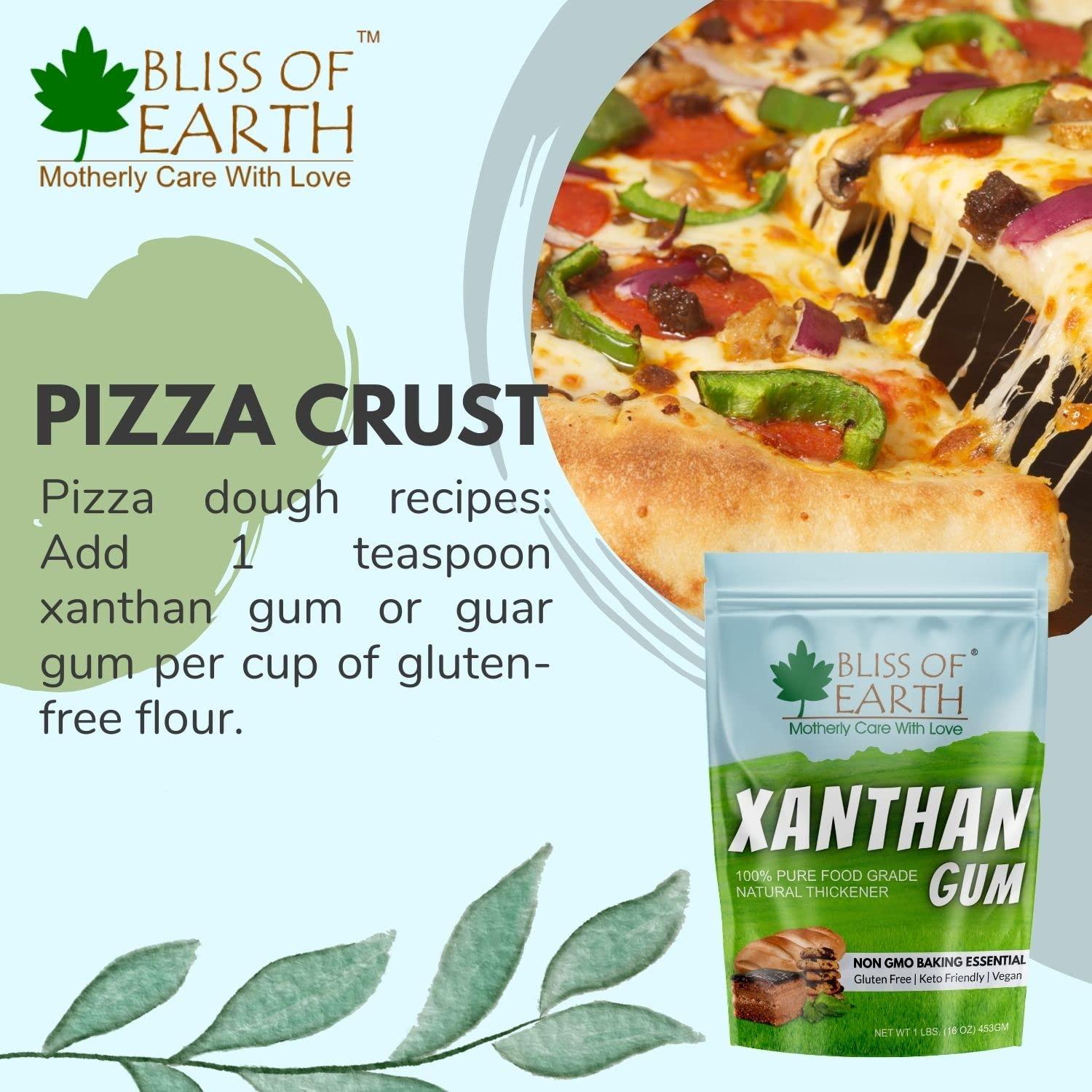BLISS OF EARTH Bliss of Earth Xanthan Gum Powder 100% Pure Food Grade Natural Thickener Gluten Free, Keto Friendly, Vegan 453gm