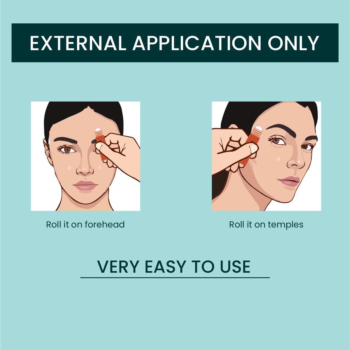 Herb Tantra Herb Tantra Migraine Go and Cervical roll on combo | A perfect kit for relief from headache, tight muscle, Cervical | 100% natural & Ayurvedic |Easy To Use