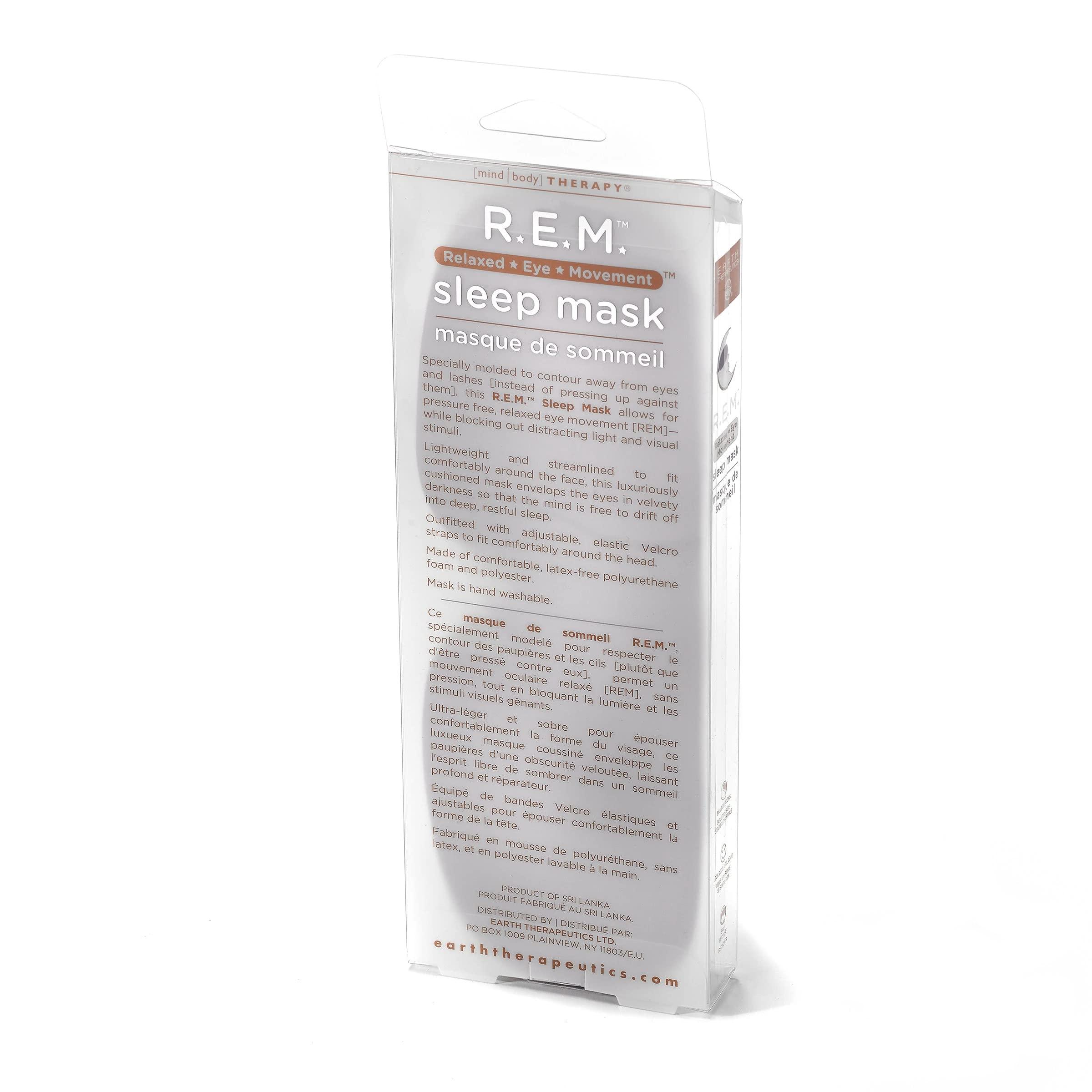 Earth Therapeutics Earth Therapeutics R.E.M. Sleep Mask: NEW! Allows for Crucial Lid Movement (unlike flat masks)