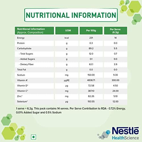 Resource Nestle Resource Fiber Choice, Partially Hydrolyzed Guar Gum (PHGG), Prebiotic Fiber + Immunonutrients, For Gut Health and Constipation Relief, Contains 14 sachets, 86.8g