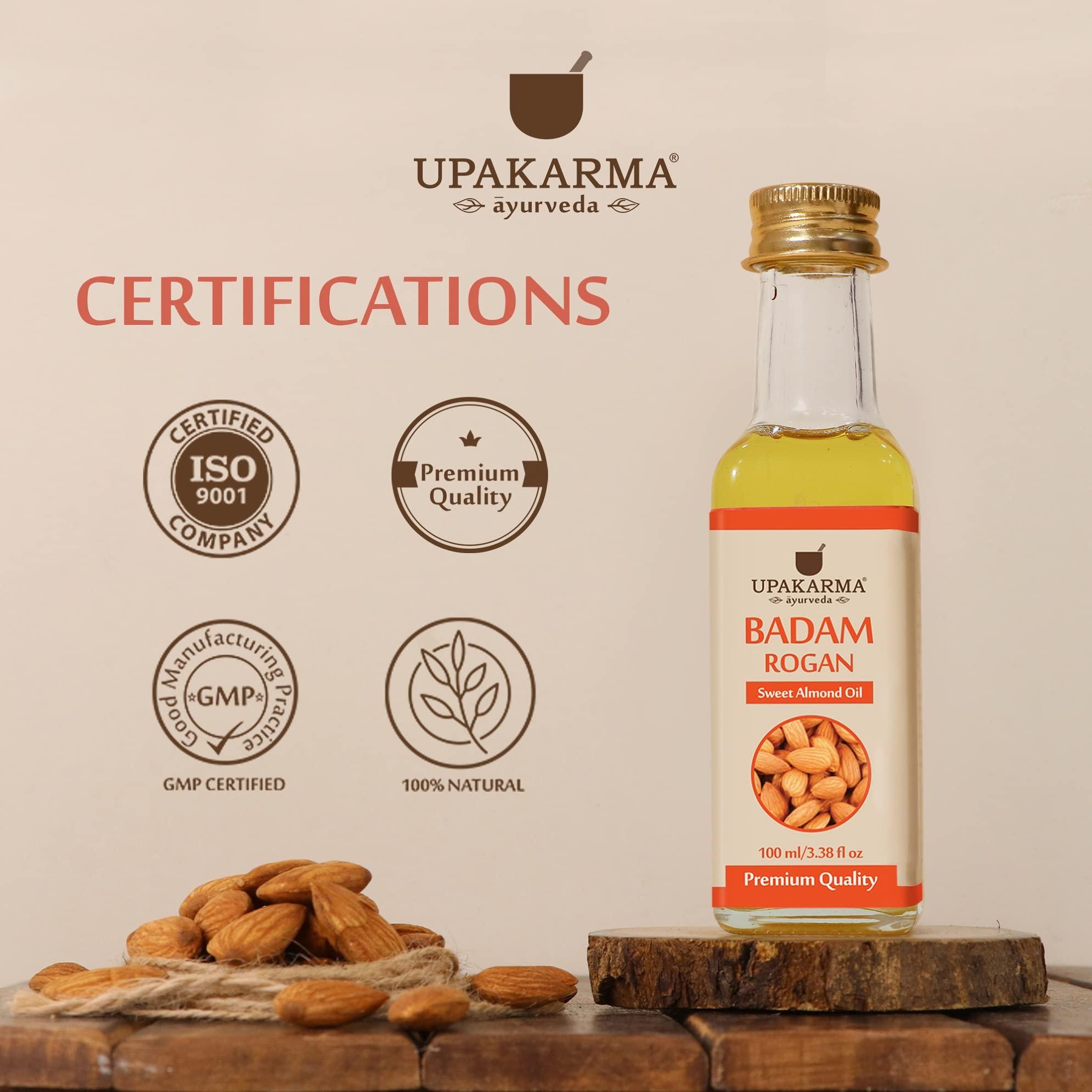 UPAKARMA UPAKARMA Purest and Finest Afghani Kesar/Saffron 1 Gram and 100ml Badam Rogan