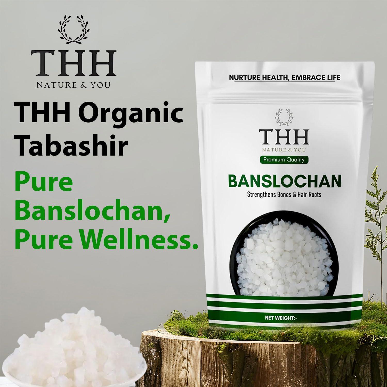 THH THH Organic Tabashir - Vanslochan - Banslochan (200g)| 100% Pure Vanshlochan For Strengthen Bones & Hair Roots| No Added Colors or Preservatives