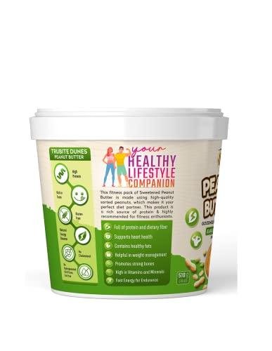 TruBite Dunes TruBite Dunes Peanut Butter Elaichi Crunchy 510g | High protein | Gluten-Free | Rich Elaichi flavour