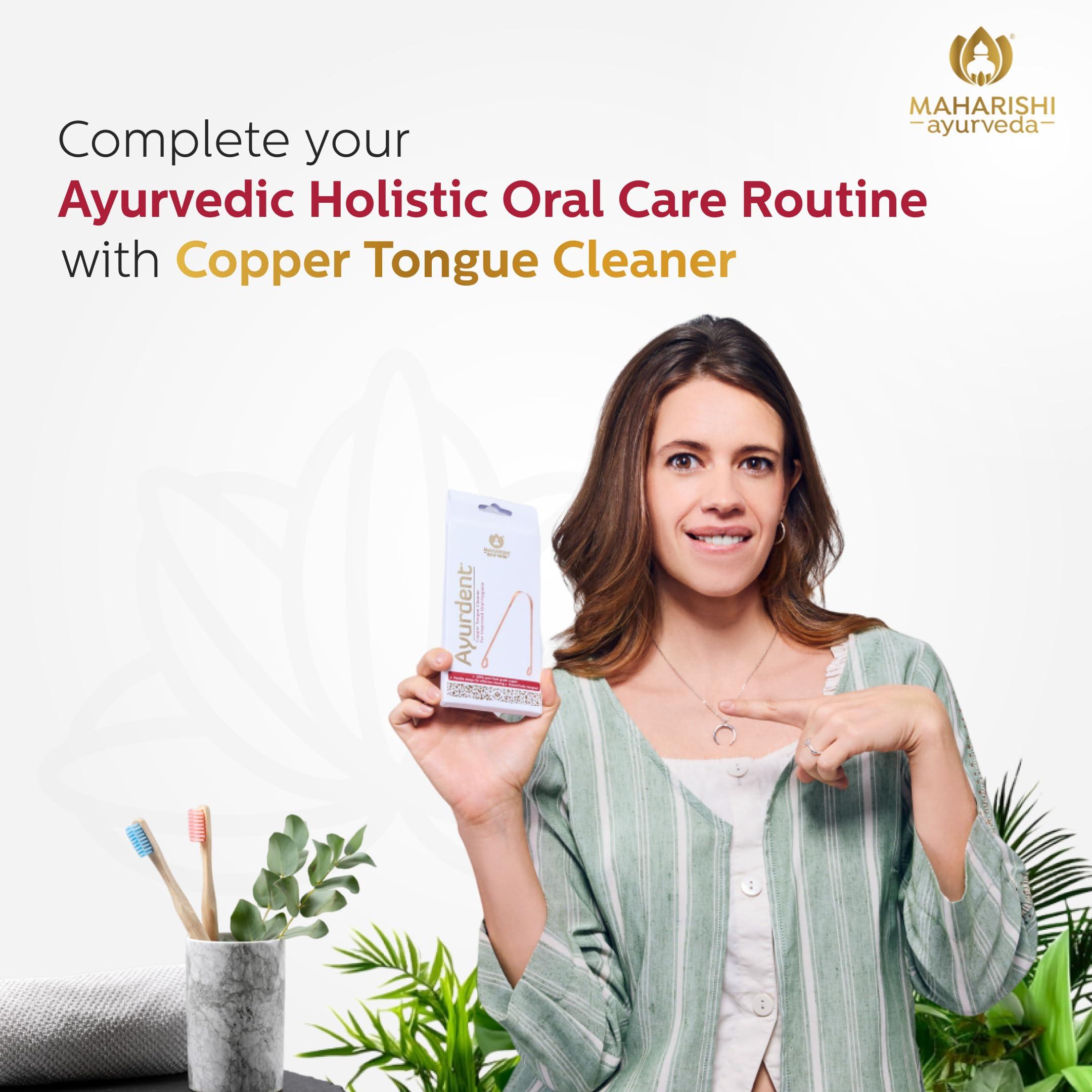 Maharishi Ayurveda Maharishi Ayurveda Ayurdent Classic Toothpaste | Unique Saliva Balancing Formula | For Toothache, Bleeding Gums, Sensitivity, Cavities, Plaque & Bad breath | Non Foaming, SLS & Fluoride Free Pack of 4