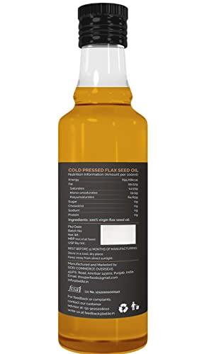 BE LITE BELITE® COLD PRESSED FLAX SEED OIL (ALSI KA TEL), 100% NATURAL AND PURE, EXTRA VIRGIN HEALTHY COOKING OIL, FOR HEALTHY HAIR AND SKIN, OMEGA 3 RICH, VEGAN (250ML)