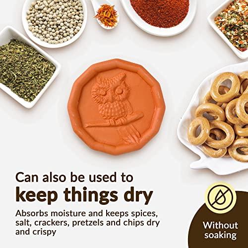 JBK Pottery JBK Owl Terra Cotta Brown Sugar Saver