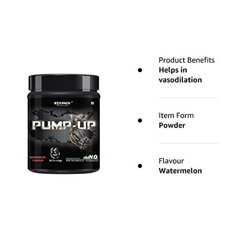 Six Pack Nutrition Six Pack Nutrition Pump UP Pre-Workout Supplement 30 Servings Watermelon (300 g)