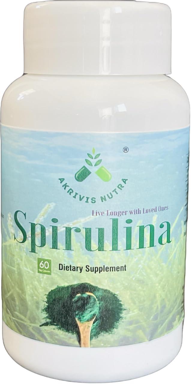 Generic Natural Spirulina Dietary Supplement-60 Capsule