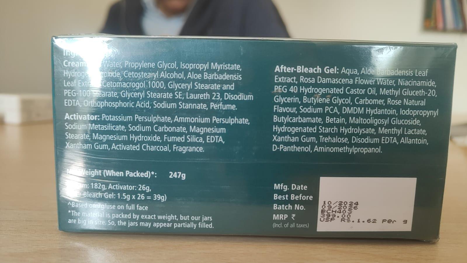 Jolen New York Jolen New York Creme Bleach with Charcoal and Aloe Vera, 247gm