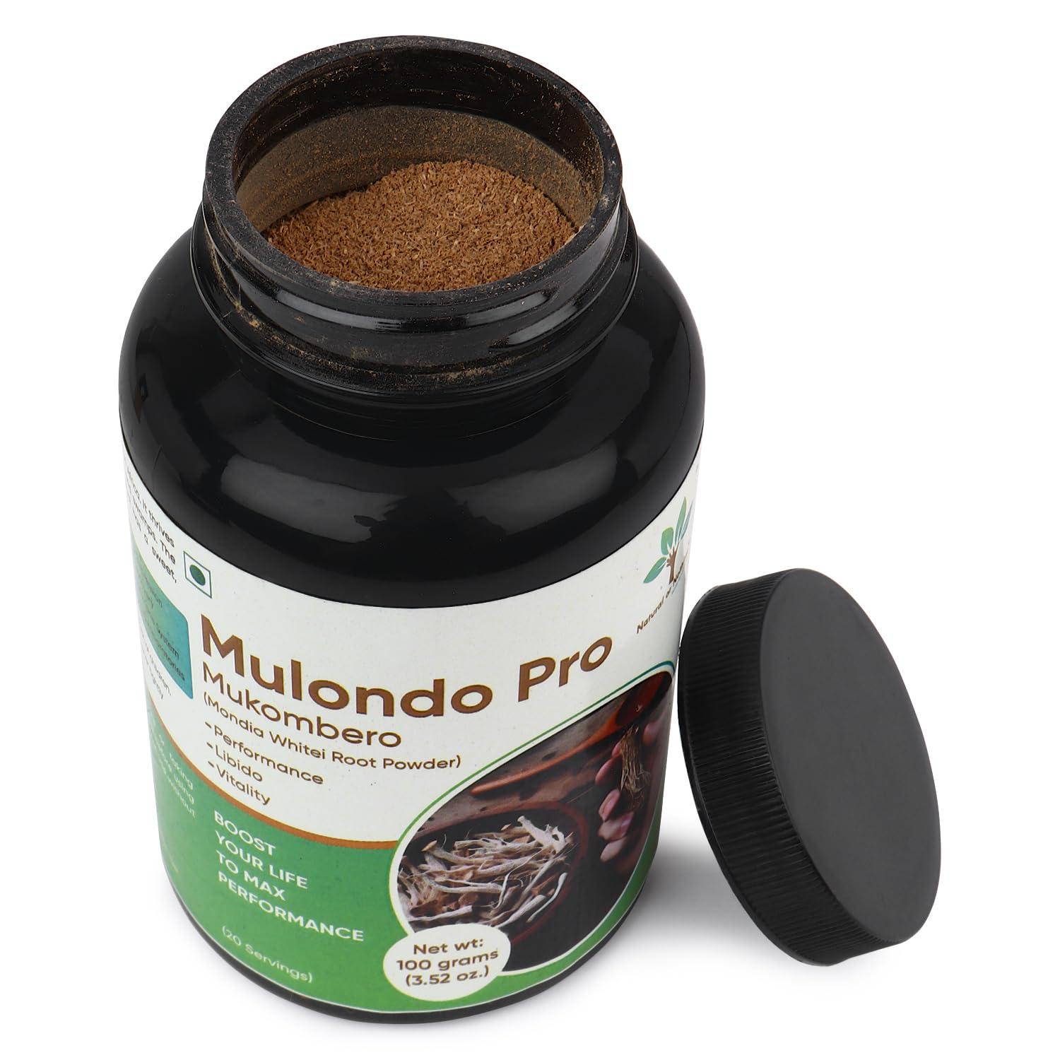 Natural or Nothing Natural or Nothing | Mulondo Pro | Mukombero | Organic Mondia Whitei Root Powder | Wild Harvest | (100g) (1 month supply)