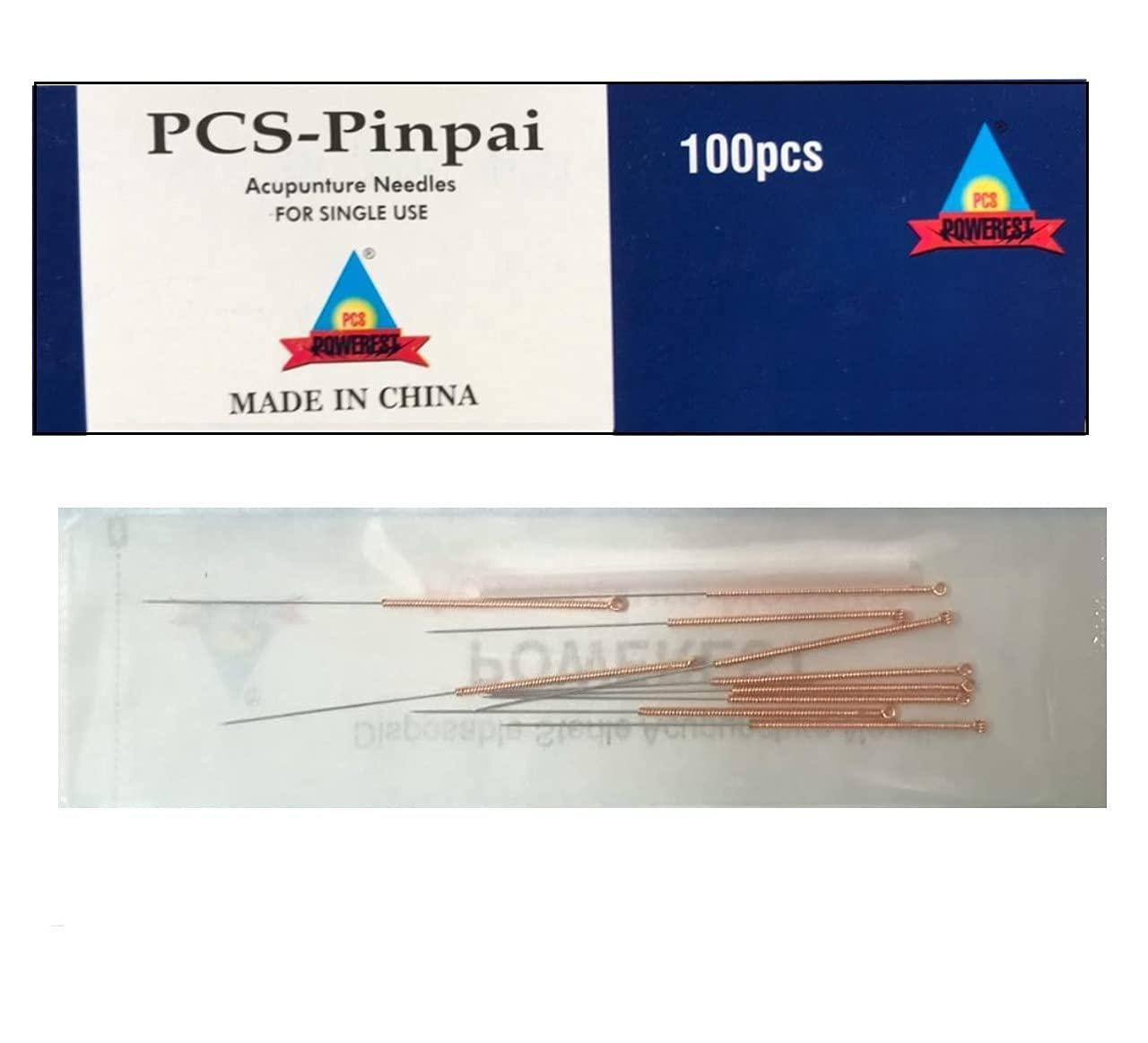 ACS ACS Pcs-Pinpai Acupuncture Copper Needle - 10 Needle 1 Tube (Pack Of 100 Needle) (0.25 X 25 Mm (1 Chun))
