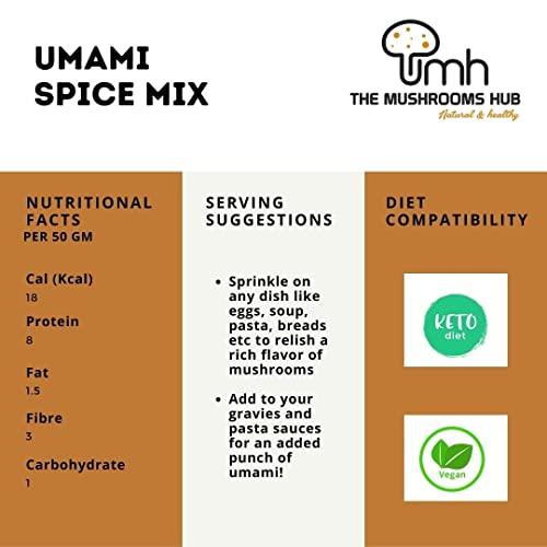 THE MUSHROOMS HUB The Mushrooms Hub all purpose Umami Spice Mix ( Mushroom Flavour), 50 Gm x 1
