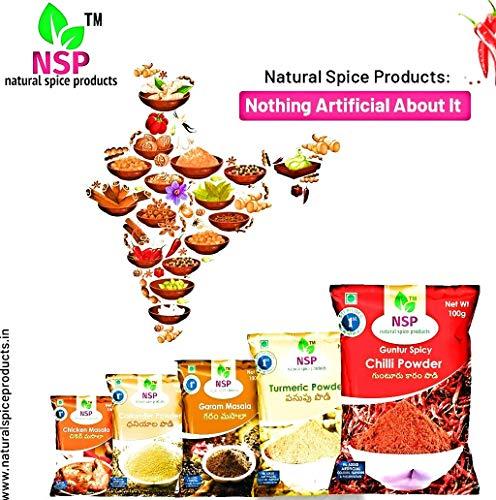 NSP natural spice products NSP Natural Spice Products Garam Masala | Naturally Processed with Natural Oils |Blended Spice for Authentic Taste and Colour |3x100gm (Pack of 3, 100g Each)