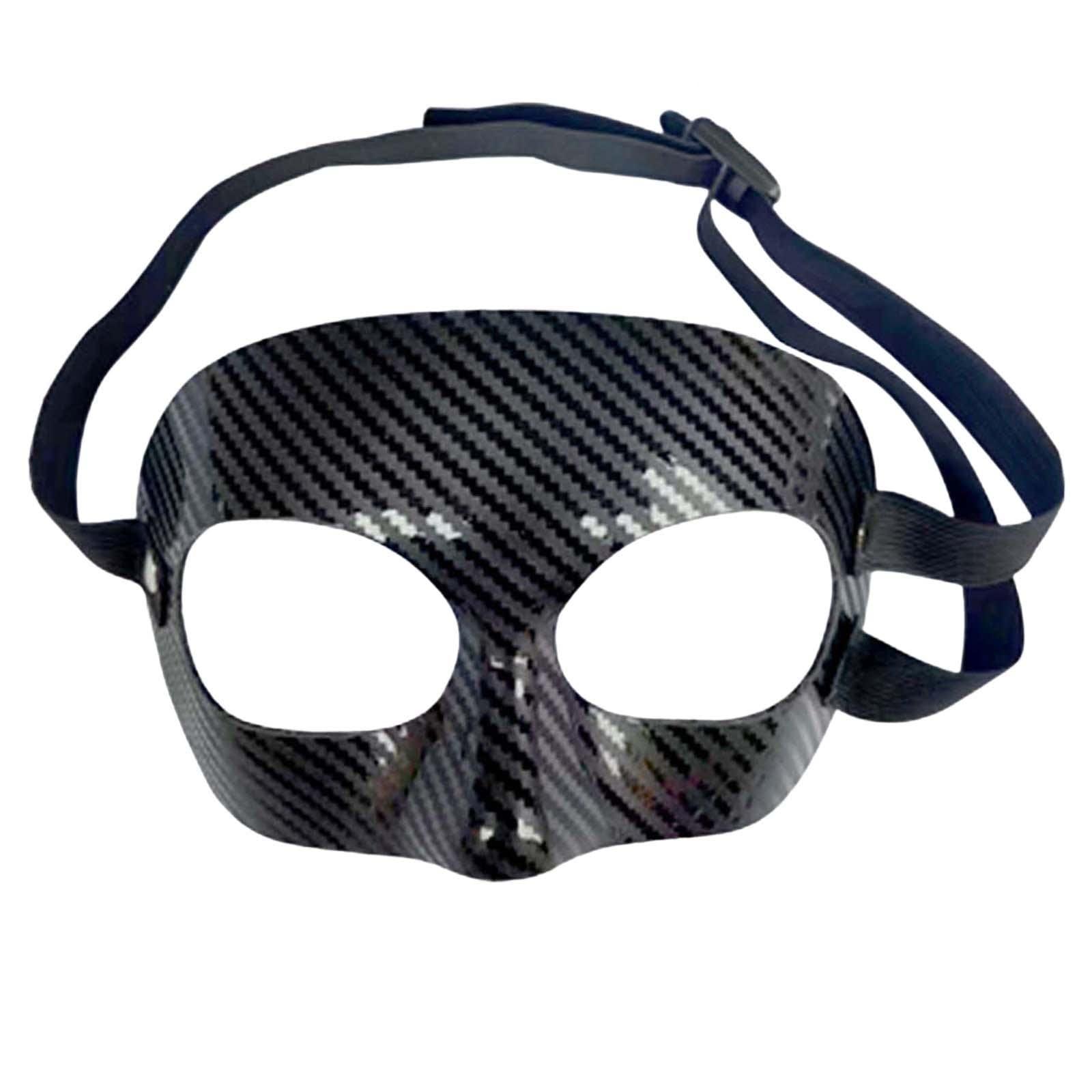 MERISHOPP MERISHOPP Basketball Mask Adult Men Women Nose Protector Football Mask Face Nose Guard Half Face 2 Buckles