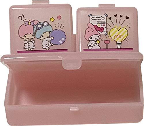 Friend Sanrio Characters Die-Cut Medicine Supplement Portable Accessories Case Travel with 3 Subdivision lid (Mix)