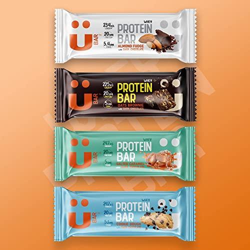 U bar U bar 20 Grams Protein Bar Assorted Flavor |Gluten Free Nutrition Bars, Breakfast Protein Bar for Healthy Diet Healthy Snacks with Whey Protein Guilt Free Snacking-4Pcs