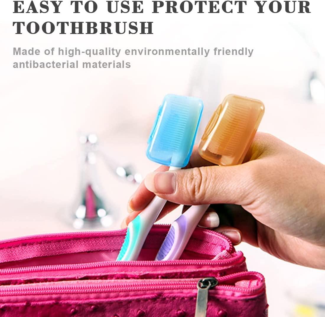 Generic 5Pc Premium Toothbrush Cover - Hygienic, Ventilated, BPA-Free Travel Case for Manual & Electric Toothbrushes - Durable Protective Cap with Universal Fit