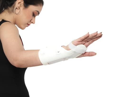 SALO Orthotics SALO Orthotics Half Cock-Up Wrist Splint | Wrist Support for Carpal Tunnel, Tendonitis, Arthritis, Broken Wrist, Sports Injuries Pain Relief | Size - LARGE