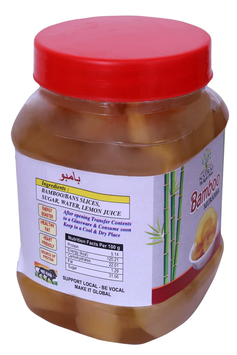Natraj The Right Choice Natraj The Right Choice Bans/Bamboo Murabba Helps in Height Increase Heathy and Tasty (Bans Ka Murabba) (750g) Sweet Bamboo Shoots Murabba Natural Homemade Immunity Booster Good for Health