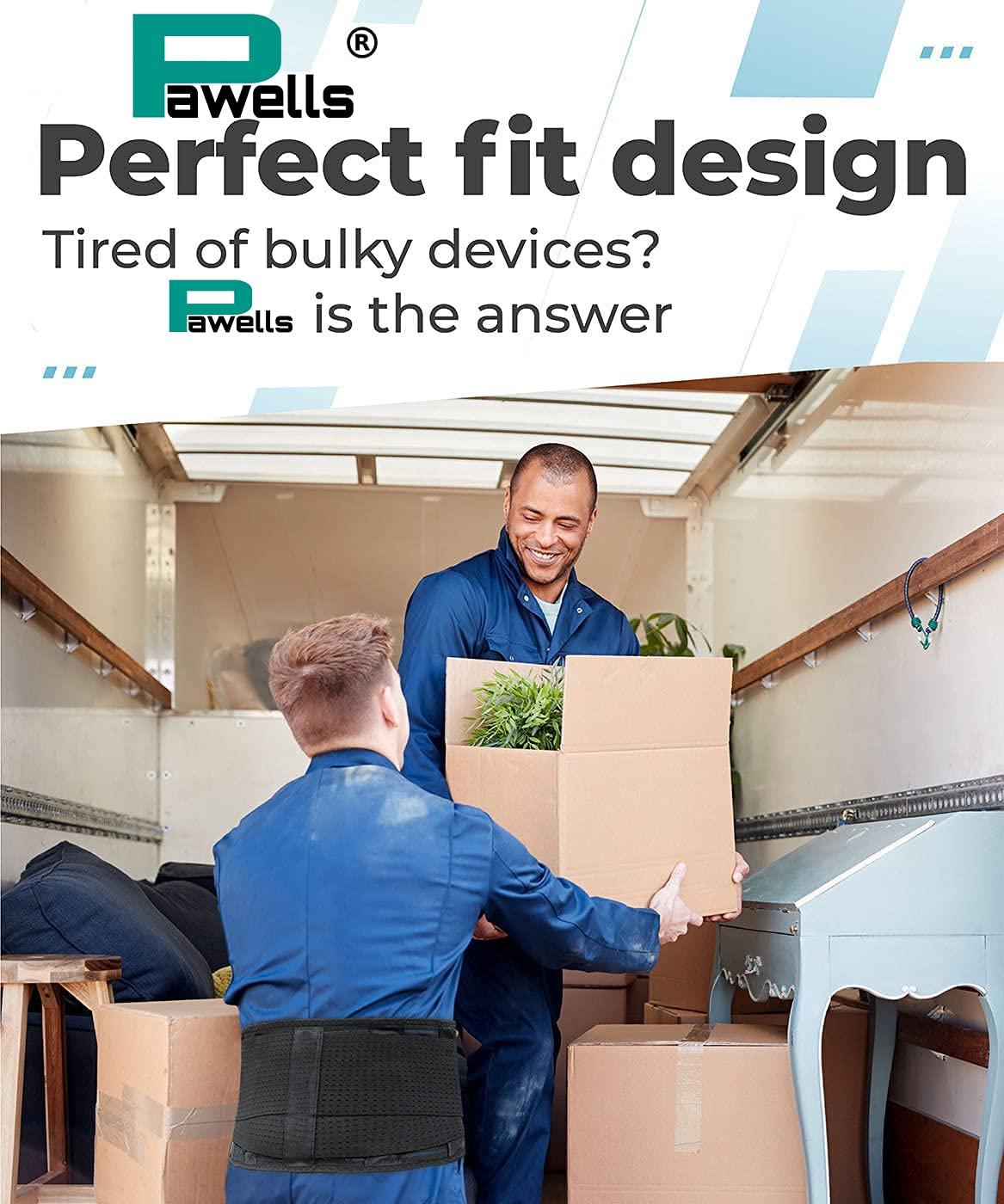 Pawells Pawells Lumbar Sacral Belt for Lower Back Pain Relief for Women and Men/LS Belt with Adjustable Back support Belt for Back Pain Universal, Lower Back support with Extra Triangle Support.