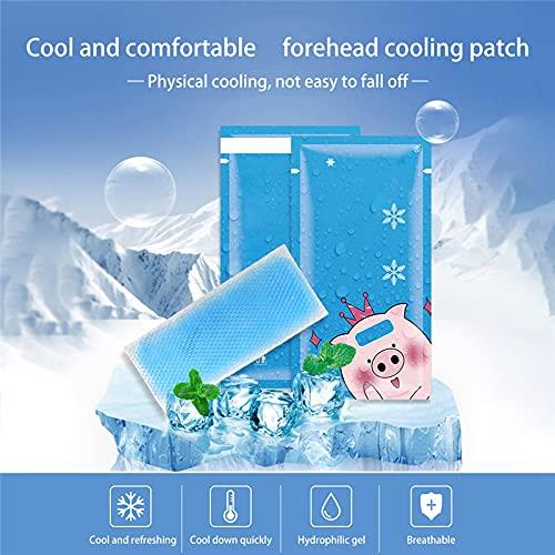 Dorakitten Dorakitten Gel Cooling Patch Professional 10PCS Nonslip Breathable Universal Versatile Forehead Cooling Strip Fast Headache for Ladies Gift