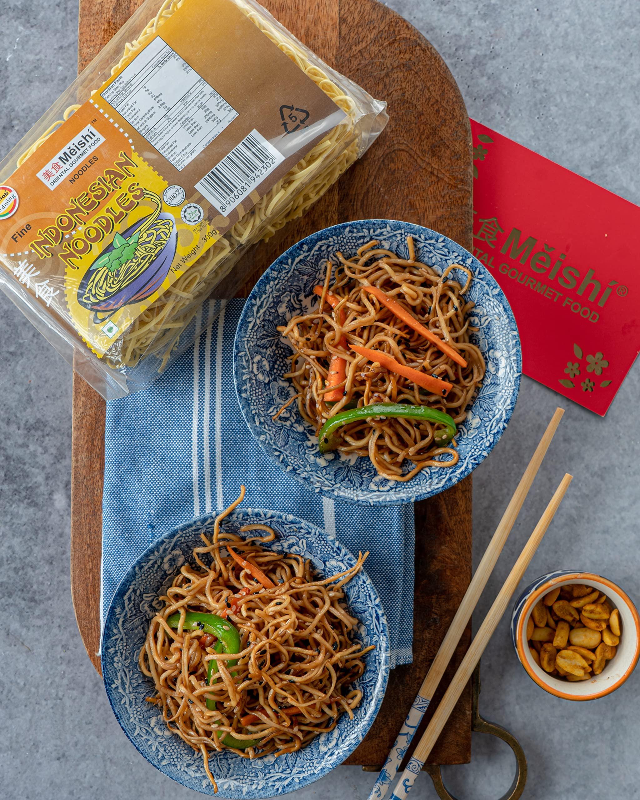 Meishi Meishi Oriental Noodles Combo Pack | Mi Vietnamese Noodles | Mie Goreng Indonesian Noodles And Meishi Ra-Men Japanese Noodles