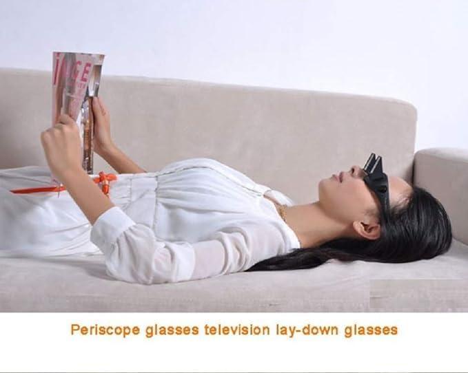 Anknhib Anknhib Lazy Readers, High Definition Prism Glasses Horizontal Glasses Lazy Spectacles Periscope Lie Down for Reading/Watching TV/Laptop