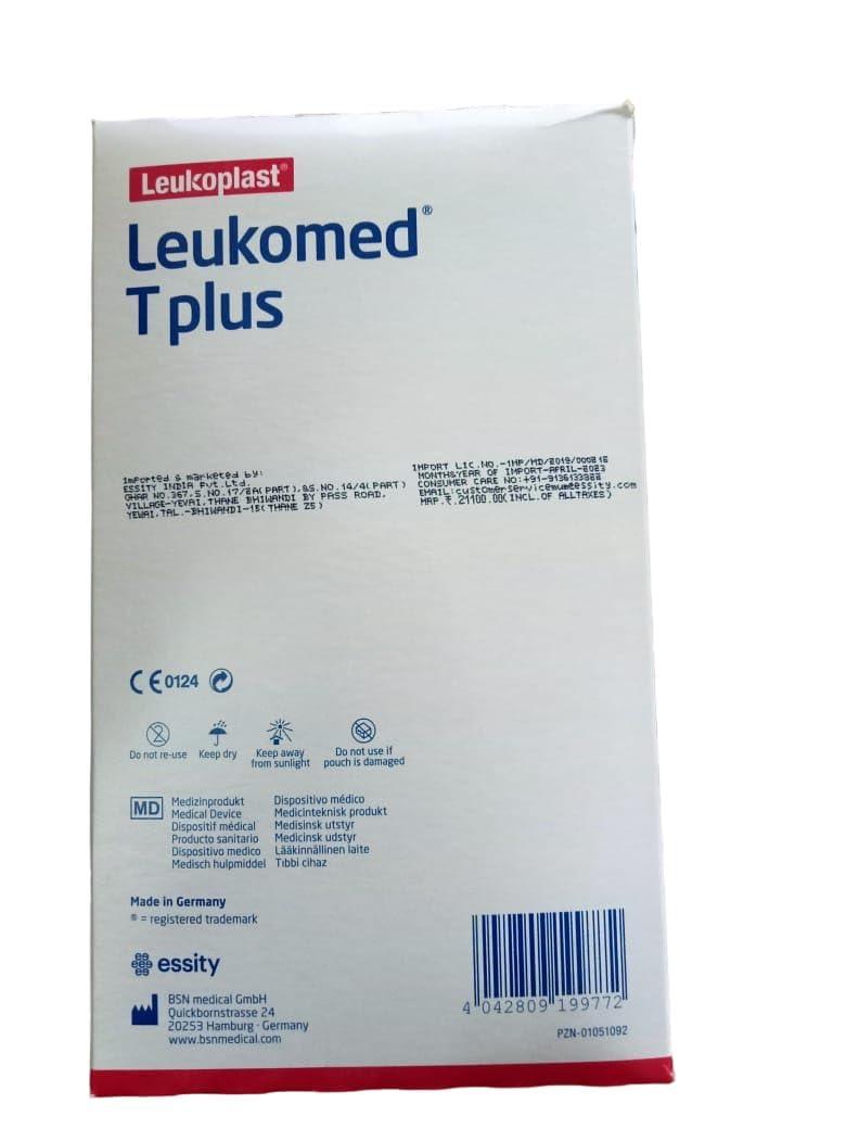 JOMED Leukomed T plus Waterproof & Transparent Film Dressing with Absorbent Pad, Sz : 8cm x 15cm, 03pcs