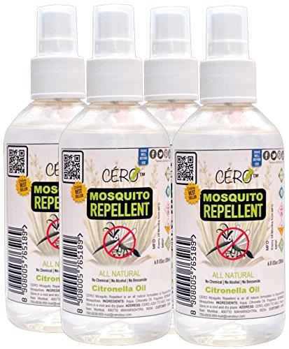 CERO CERO Herbal 100% Natural Mosquito Guard (200ml) Pack Of 4