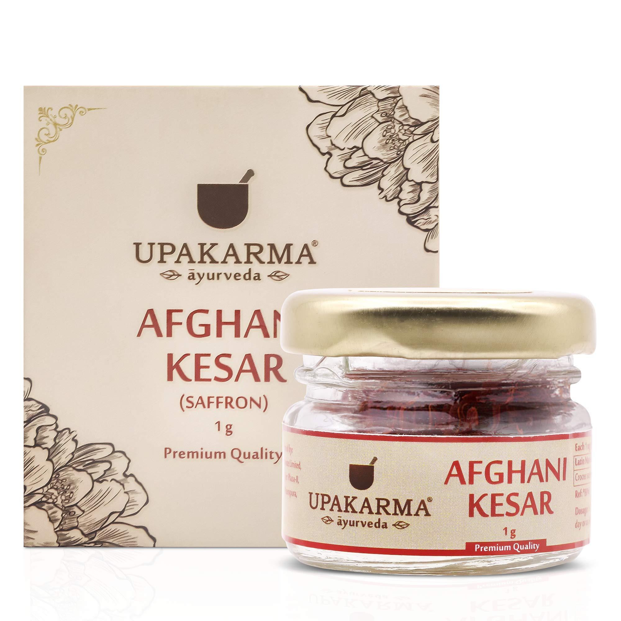 UPAKARMA UPAKARMA Original Afghani Kesar/Saffron | Handpicked Pure & Natural | 1 Gram- Pack of 1