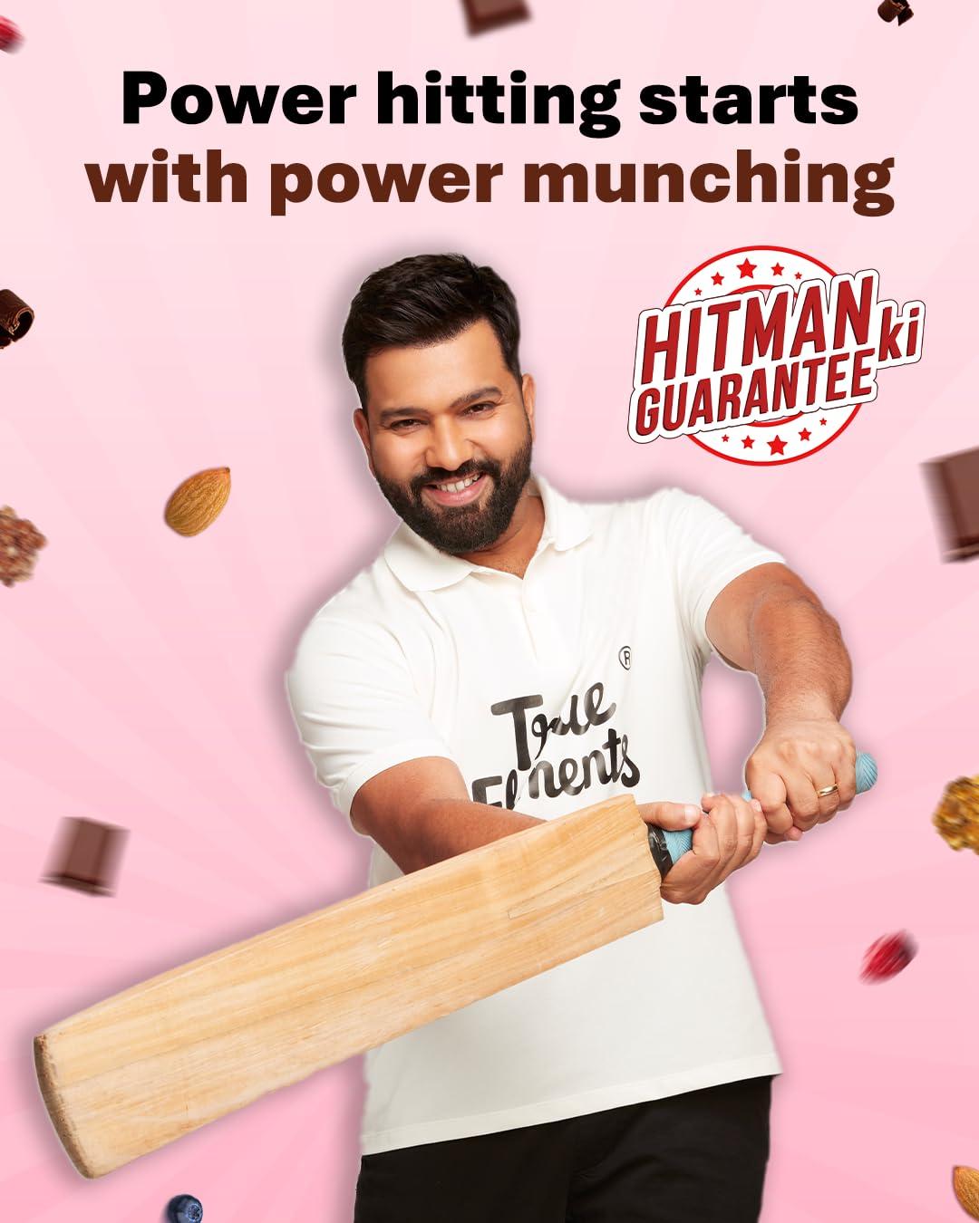 True Elements True Elements Granola Dark Chocolate 400g - Baked Granola | Almonds, Berries & Dark Chocolate | Granola for Breakfast | High Fibre Cereal | Diet Snack