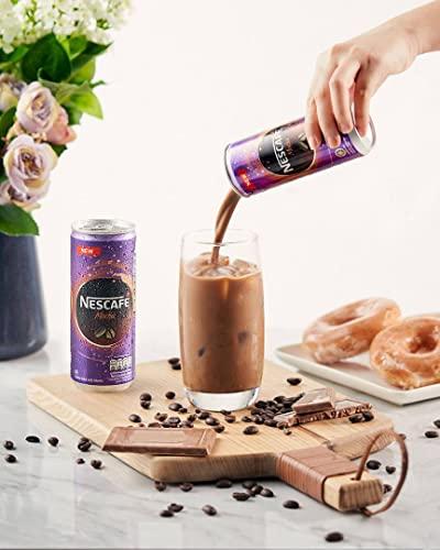 Nescafé Nescafe Mocha Low Fat Milk Coffee Drink, 240 ml, 4 Pack, Purple