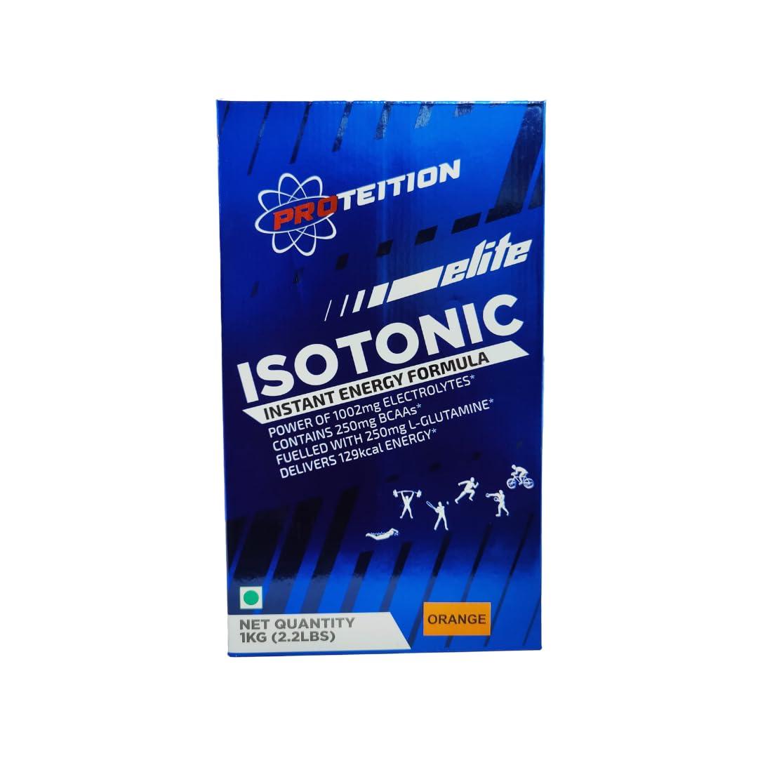Proteition Proteition Elite Isotonic,Instant Energy Formula, Rapid Hydration, 250mg BCAA & L-Glutamine (2.2 Lbs, Orange)