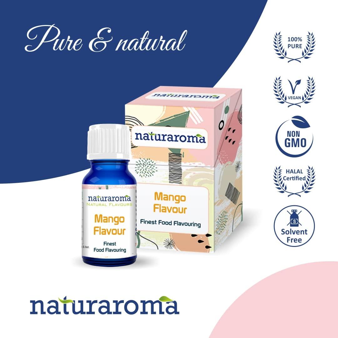 Naturaroma Naturaroma Mango Flavour Essence | Extract for Cake Baking | Pure and Natural Essence for Cake Making | Food Essence for Ice cream, Juices, and Drinks | Mango Flavour Extract for Beverages-30Ml