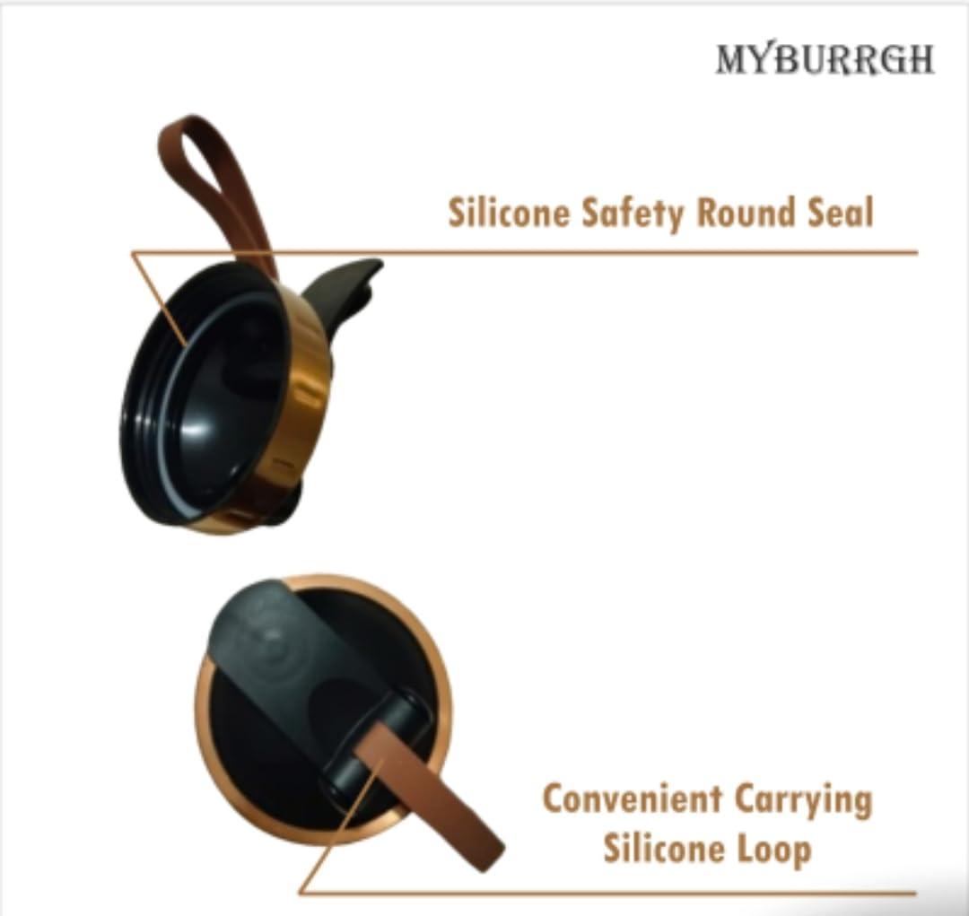 MYBURRGH MYBURRGH Steel Shaker Bottles For Protein Shake, Gym Bottles For Men Protein Shaker Bottle For Gym Shaker Bottles For Leakproof Bottle - Rose Gold, 850 ML