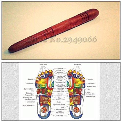 Generic Generic Handiwork Thai Reflexology Stick Foot Body Care Massage Sandalwood Acupuncture Point Massage Stick Healthy&Care