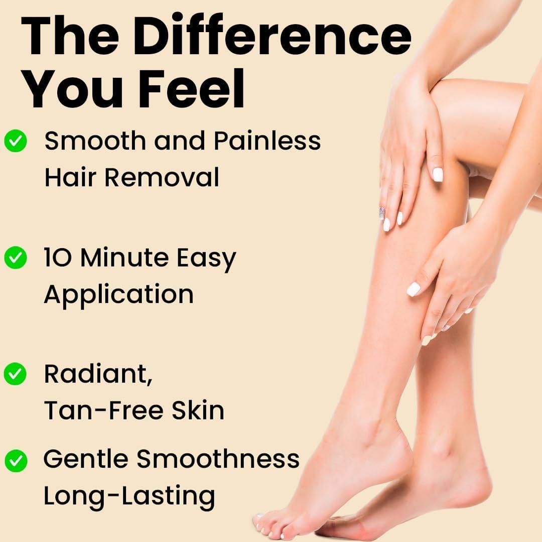 The Wellness Shop The Wellness Shop - Women Chocolate Hair Removal Powder, 10 Minute Full Body Waxing Powder, Painless And Natural Solution For Unwanted Hair And Parlour Like Result At Home