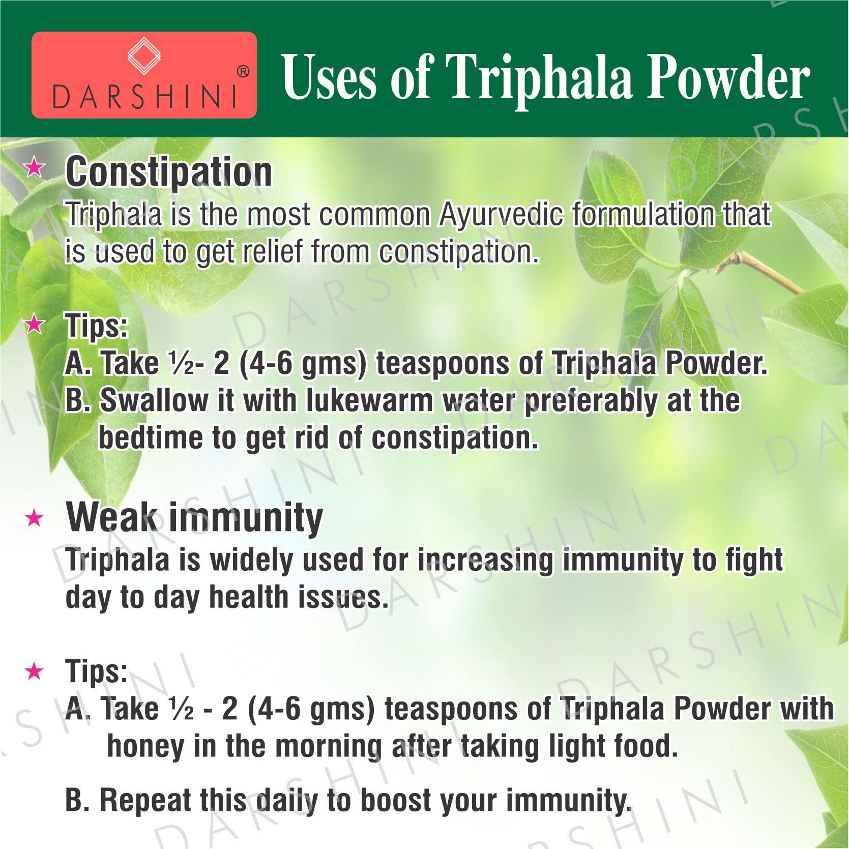 DARSHINI Darshini Triphala Churna | Tifala Powder, For Gastro Intestinal Health, 200g