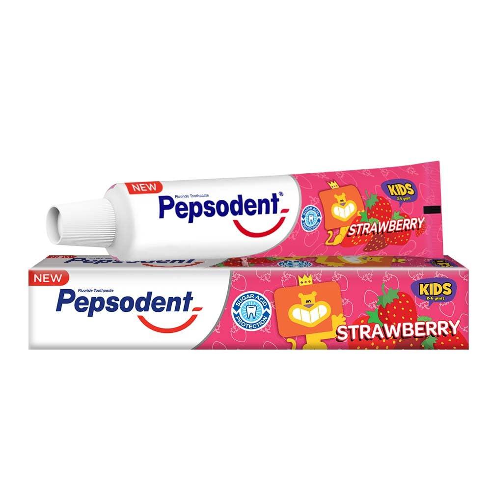 Pepsodent Pepsodent Kids Healthy Teeth Toothpaste Strawberry, 45 G (Pack Of 5)