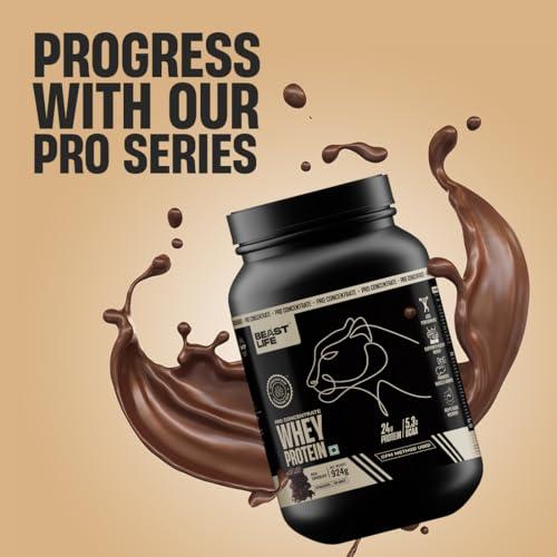 BEASTLIFE BEASTLIFE Whey Protein Powder concentrate With Ultrasorb Tech 24G Protein,5.3G Bcaa,Sports Nutrition|High Absorbtion Fuels Muscle|Speed Recovery For Men & Women(COMBO, Rich Chocolate)