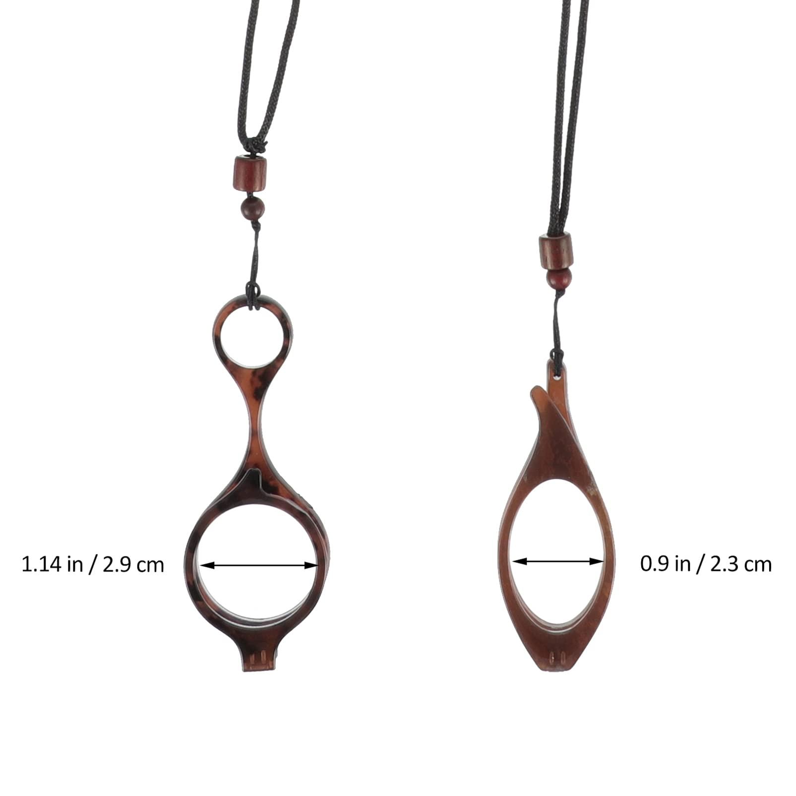 FOMIYES FOMIYES Necklace Folding Reading Glasses, 2 Pcs 1 Set Portable Hanging Neck High- definition Glasses, Exquisite Mini Readers Glasses for Men Women