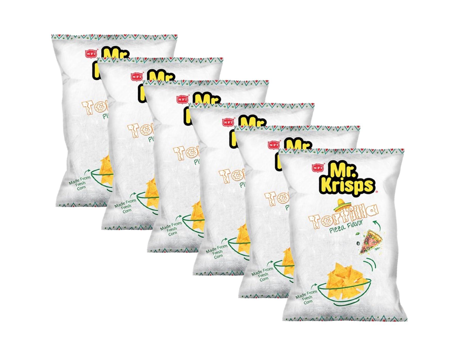 Mr. Krisps Mr.Krisps Tortilla Chips, Pizza Flavour, 25 X 15 gm