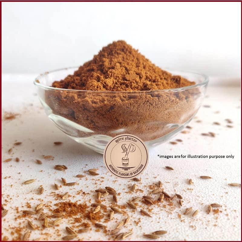 Spice Platter Spice Platter Bhuna Jeera Powder, Roasted Cumin Powder, Roasted Jeera Powder- Coarse Ground Pure Cumin Powder - 800g (400g * 2)