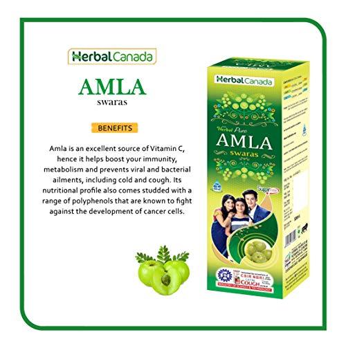 HERBAL CANADA HERBAL CANADA AMLA SWARAS AND ALOEVERA RAS 500ML - COMBO PACK
